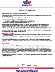 Warranty – Propane Tank